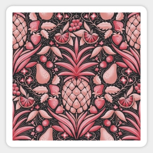 hot pink summer cocktail pattern Sticker